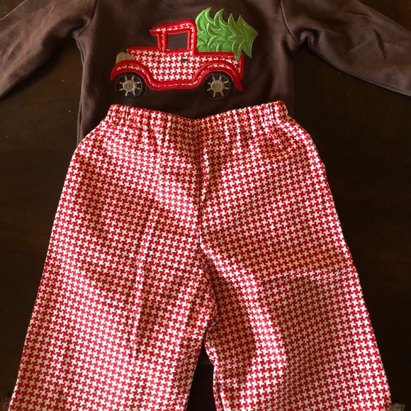 Other - Custom made baby boy Christmas outfit.